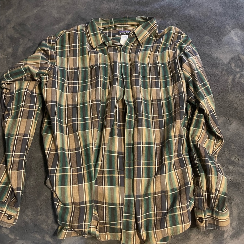 Patagonia button down shirt.
